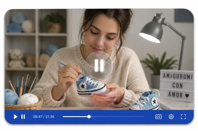 Clases en video de zapatitos amigurumi